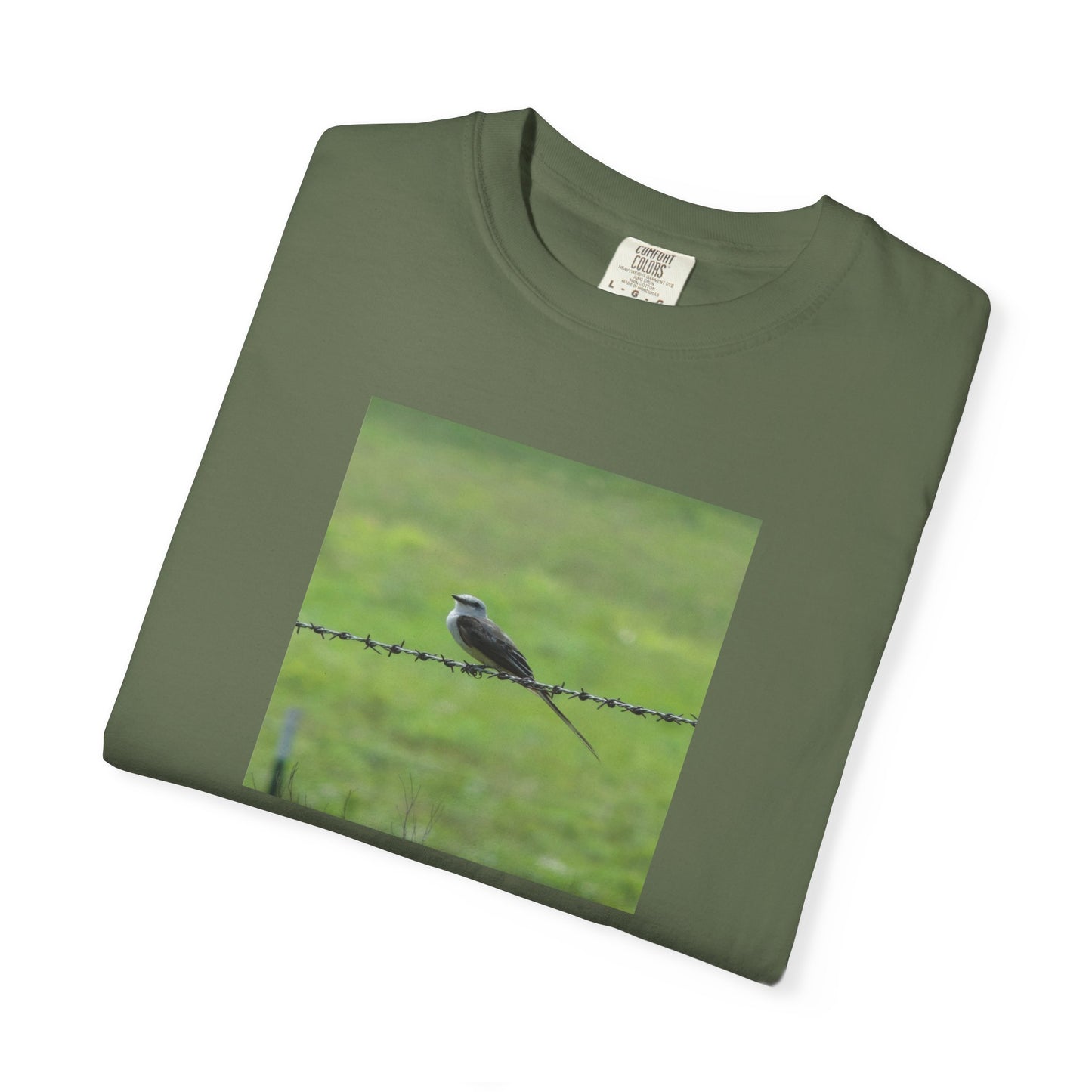 THE RESILIENCE OF A BIRD ON BARBWIRE ALBUM COVER TEE
