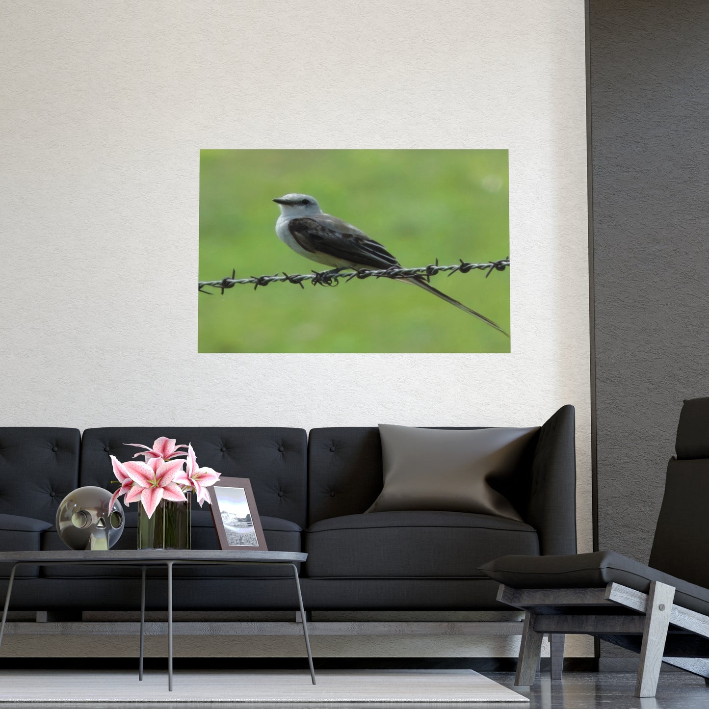 Bird On Barbwire Poster