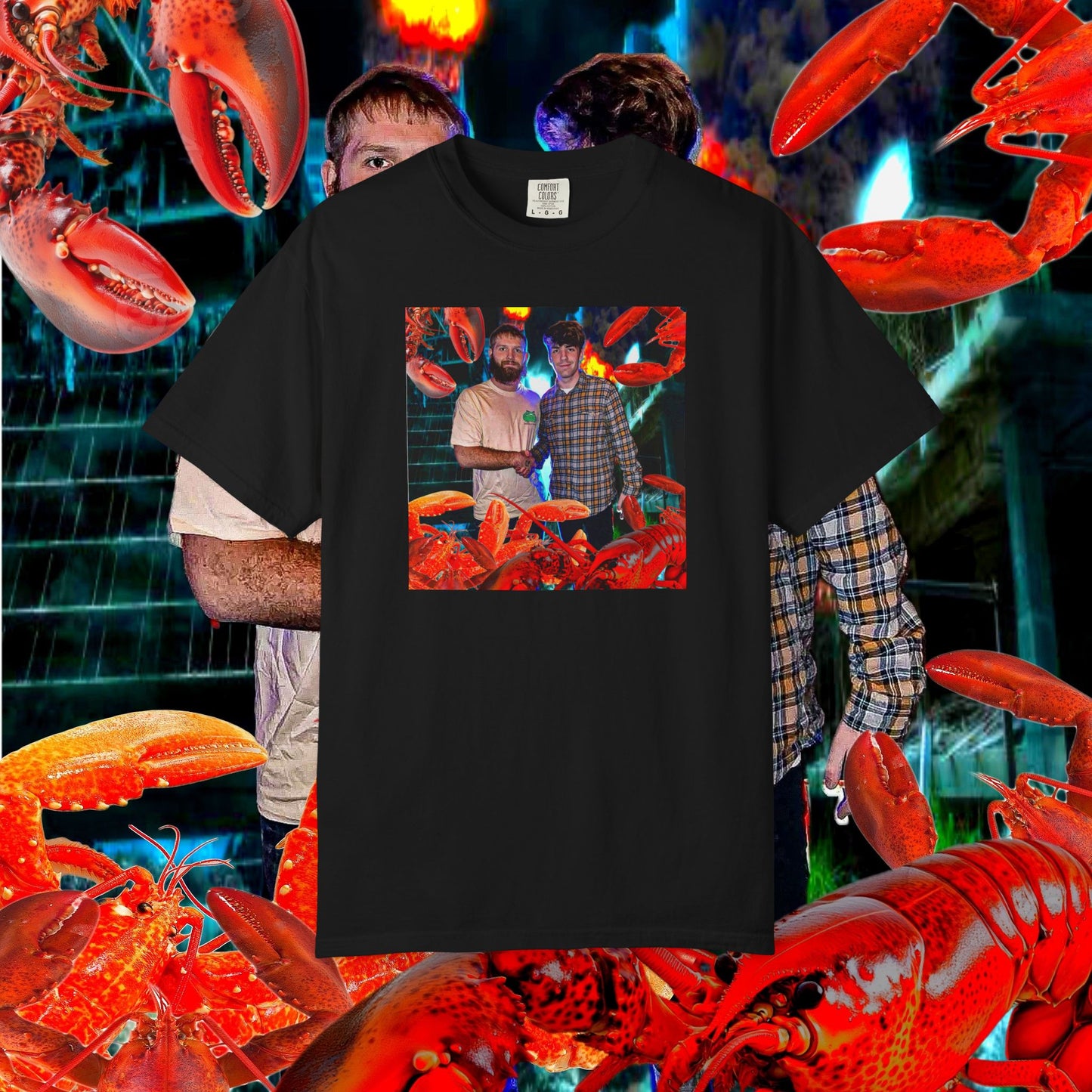 MASTRO & POP VS. GIANT LOBSTERS TEE