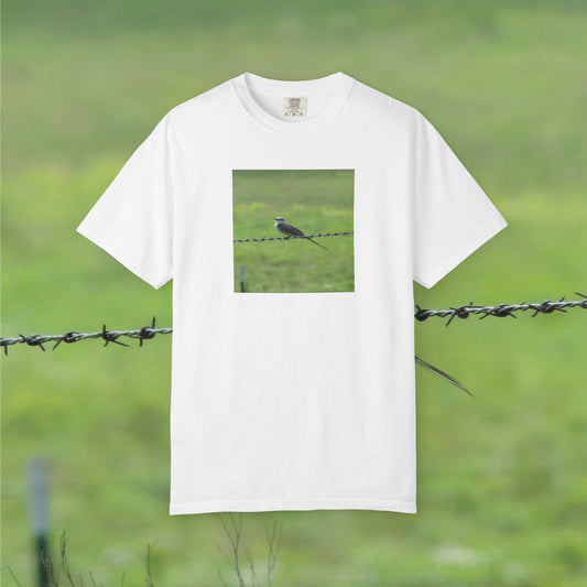 THE RESILIENCE OF A BIRD ON BARBWIRE ALBUM COVER TEE