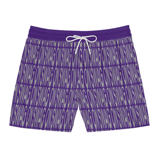 SWAG ON Mid-Length Swim Shorts (Purple)