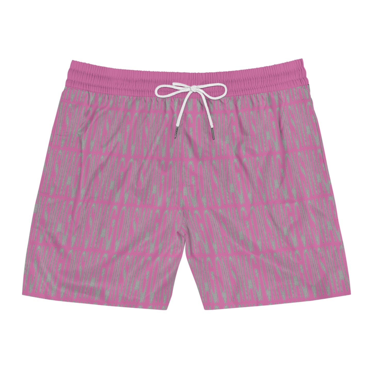 SWAG ON Mid-Length Swim Shorts (Pink)