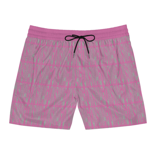 SWAG ON Mid-Length Swim Shorts (Pink)